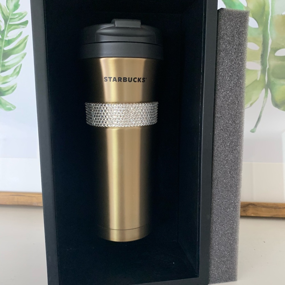 30th Anniversary Starbucks Gold Swarovski Tumbler